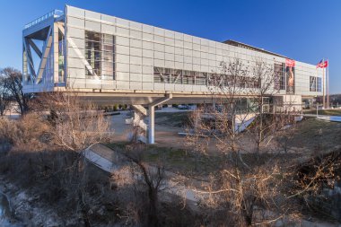 Little Rock, Ar/ABD - Şubat 2016 yaklaşık: William J. Clinton başkanlık Merkezi ve Kütüphane Little Rock, Arkansas