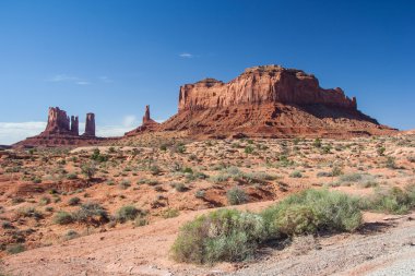Navajo ulus rezervasyon Utah ve Arizona arasındaki vadide anıt bakış