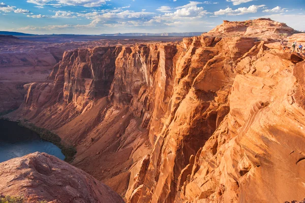 Horse Shoe Bend av Coloradofloden, nära Page, Arizona, Usa Royaltyfria Stockfoton