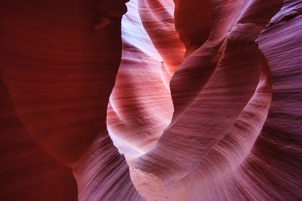 Colorful sandstone walls of Upper and Lower Antelope Canyon near Page,  Arizona Stock Picture