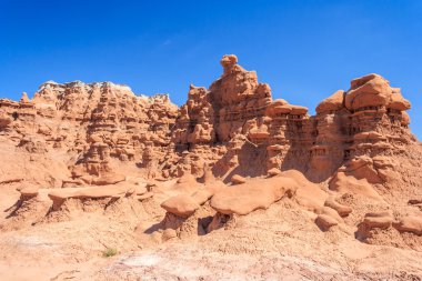 Uğursuzluk Rock pinnacles cin Valley State Park, Utah, ABD