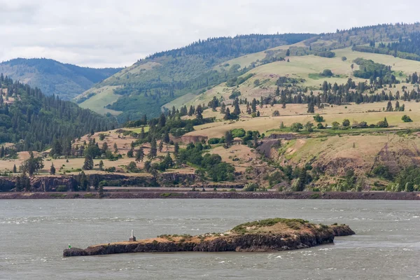 Ущелье реки Колумбия, северо-запад Тихого океана, между Орегоном и Вашингтоном — стоковое фото