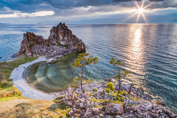 Shaman Rock, Lake Baikal, Russia