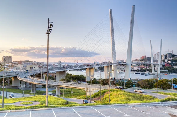 Ponte d'oro a Vladivostok — Foto Stock