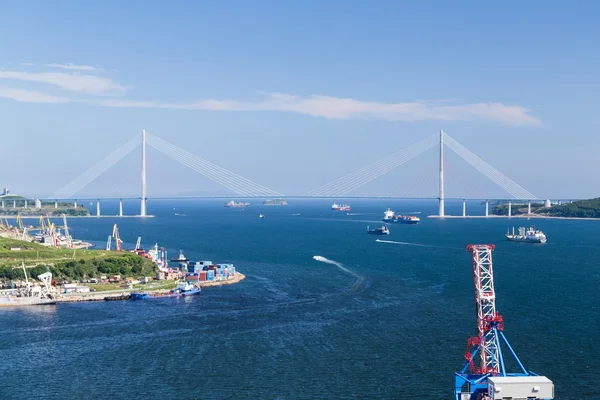 Panorama van de stad vladivostok — Stockfoto