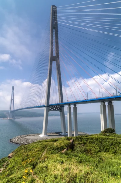 Puente Russkiy en Vladivostok, Rusia —  Fotos de Stock