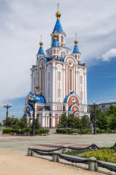 Русская православная церковь в Хабаровске, Россия — стоковое фото