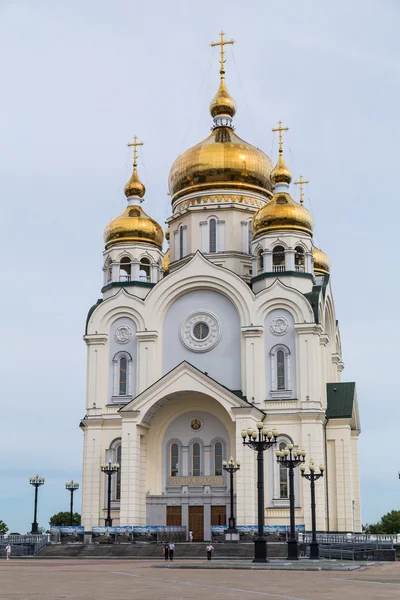 Російський Orhodox собор Хабаровськ, Росія — стокове фото