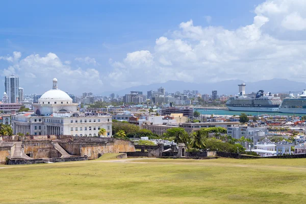 Panorama der alten stadt san juan, puerto rico — Stockfoto