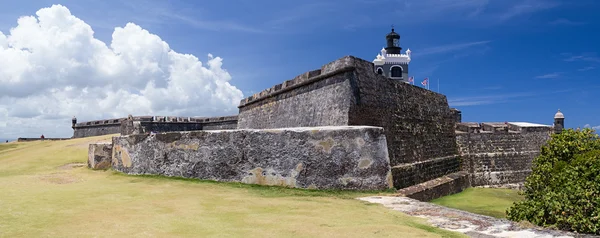 Panorama de Castillo San Felipe del Morro, San Juan Puerto Rico — Fotografia de Stock