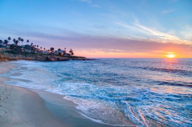 La Jolla California muhteşem günbatımı