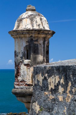 Tower in Castillo San Felipe del Morro, Puerto  Rico clipart