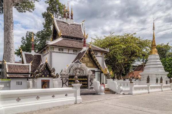 Deel van Wat Phantao complex in Chiang Mai, Thailand — Stockfoto