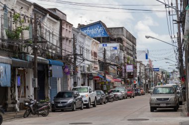 OLD TOWN PHUKET, THAILAND - CIRCA SEPTEMBER 2015: Streets of Old Town Phuket, Phuket,  Thailand