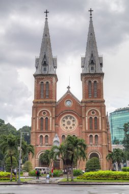 Ho Chi Minh City, Vietnam - circa August 2015: Saigon Notre-Dame Basilica in Ho Chi Minh City  (Saigon)