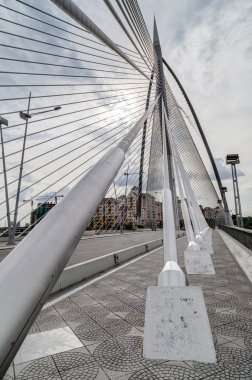 Putrajaya, Malaysia - circa September 2015: Seri Wawasan Bridge in  Putrajaya