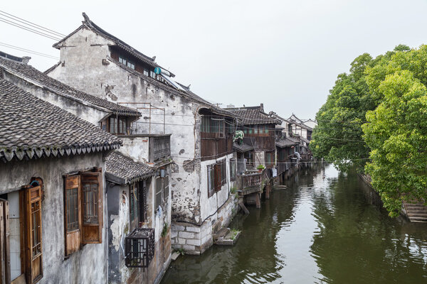 Bridges, canals of Fengjing Zhujiajiao ancient water  town