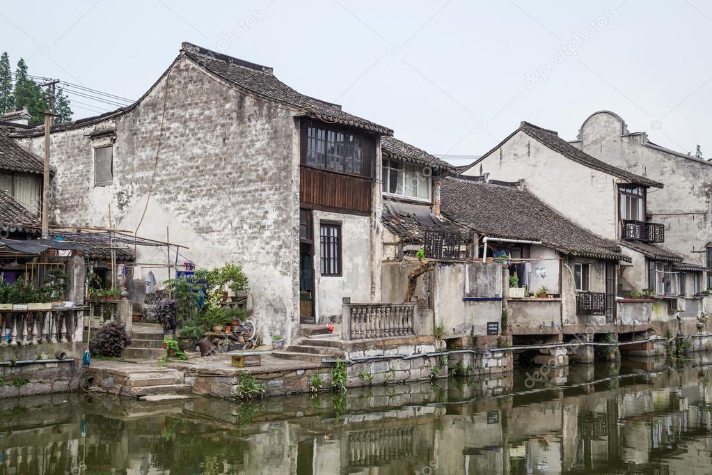 Bridges, canals of Fengjing Zhujiajiao ancient water  town