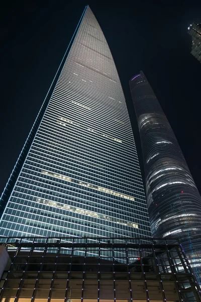 Shanghai, China - circa September 2015: Shanghai International Finance Center, Lujiazui, Pudong — Stockfoto