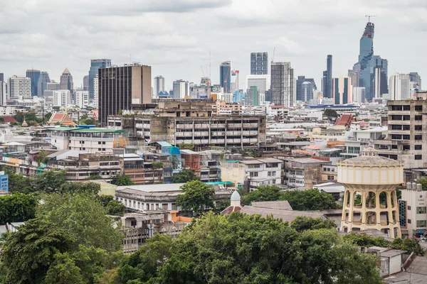 Bangkok, Thailand - circa September 2015: View of Bangkok from Golden Mountain, Wat Saket,  Thailand — Stock Fotó