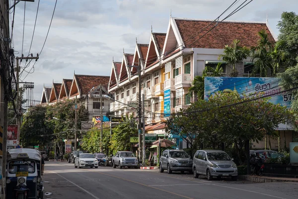 Chiang Mai, Thailand - sekitar September 2015: Chiang Mai wilayah pemukiman di kota tua, Thailand — Stok Foto