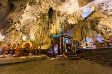 Kuala Lumpur, Malaysia - circa September 2015: One of the temple caves in the Batu Caves complex,  Malaysia