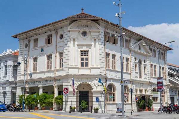Georgetown, Penang / Malaysia - sekitar Oktober 2015: Gedung kolonial Inggris di Georgetown, Penang, Malaysia — Stok Foto