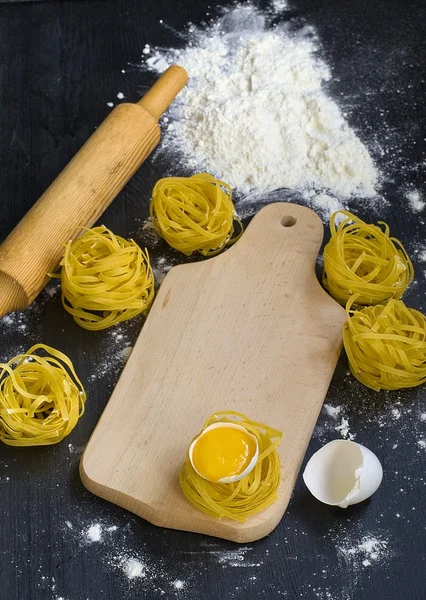 Ongekookte pasta — Stockfoto