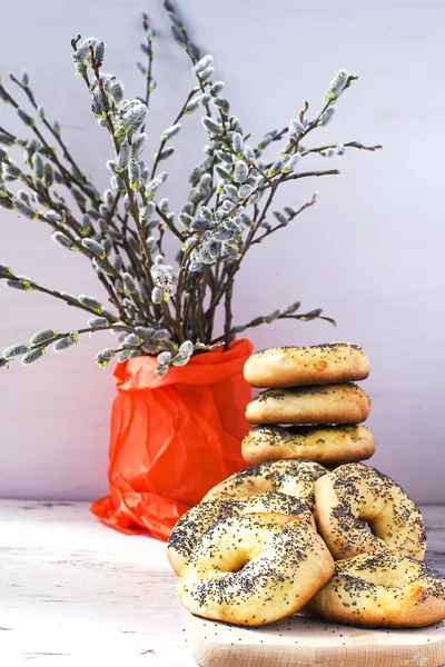 Bagel impilati — Foto Stock