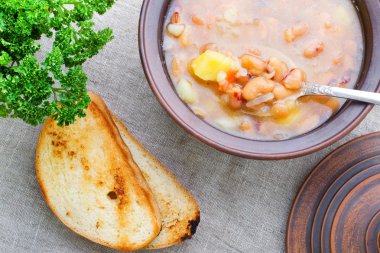 sebze ve fasulye çorbası