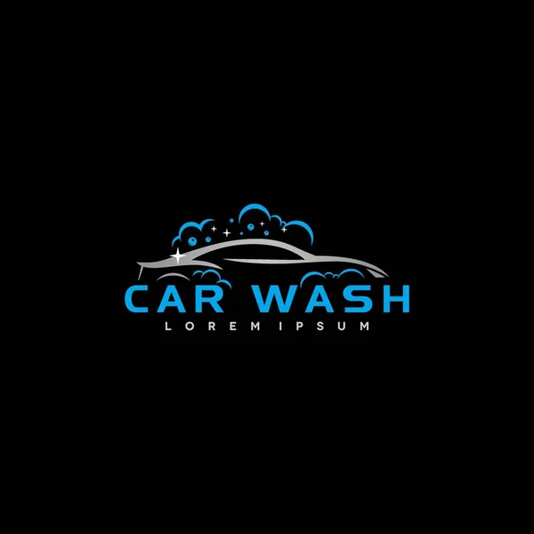 Lave Auto Automobile Silhouette Véhicule Sport Argent Icône Conception Pour — Image vectorielle