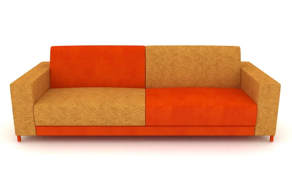 Canapé beige orange — Photo