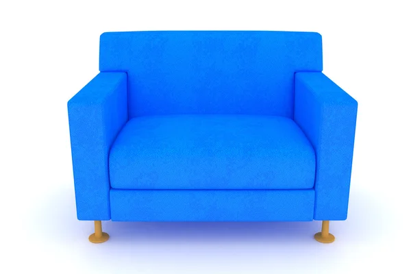 Isolated blue chair — Stock Photo, Image