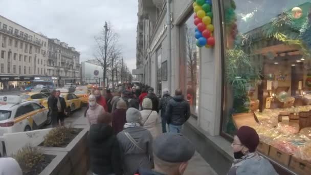 Moskwa, Rosja - 21 kwietnia 2021: Rajd w obronie Aleksieja Anatoliewicza Nawalnego — Wideo stockowe