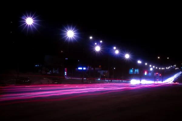 Night city lights — Stock Photo, Image