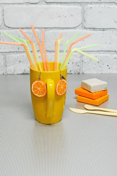 Polimer kil el yapımı küpe