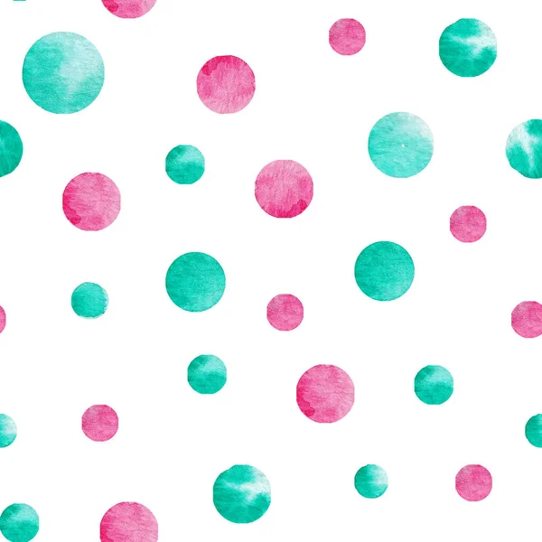 円の背景 シームレスな円パターン ピンク — ストック写真