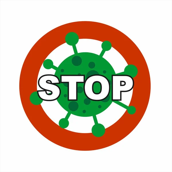 Coronavirus Symbol Vektor Illustration Auf Weißem Hintergrund — Stockvektor