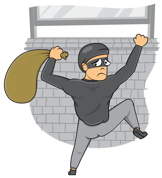 Thief Caught — Stock Vector