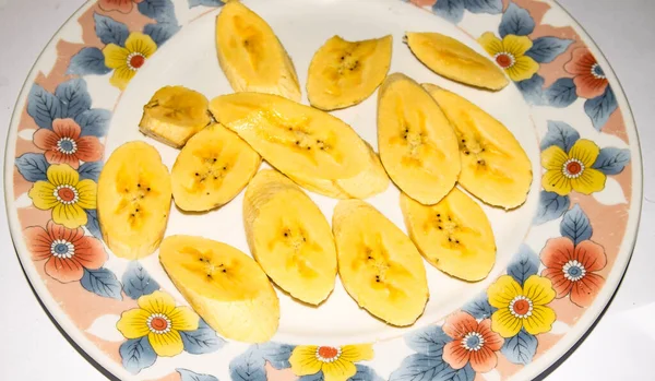 Спелые Бананы Готовы Жарке Типичное Блюдо Центральной Америки — стоковое фото