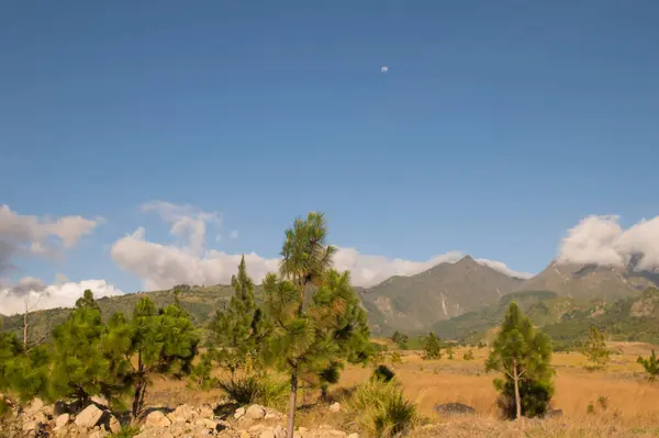 View Bar Volcano National Park Background Main Peak Highest Peak Fotografia De Stock