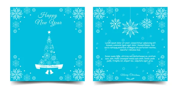 Χριστουγεννιάτικη Κάρτα Ευτυχισμένο Νέο Έτος Κατάλληλο Για Προσκλήσεις Κάρτες Αφίσες — Διανυσματικό Αρχείο