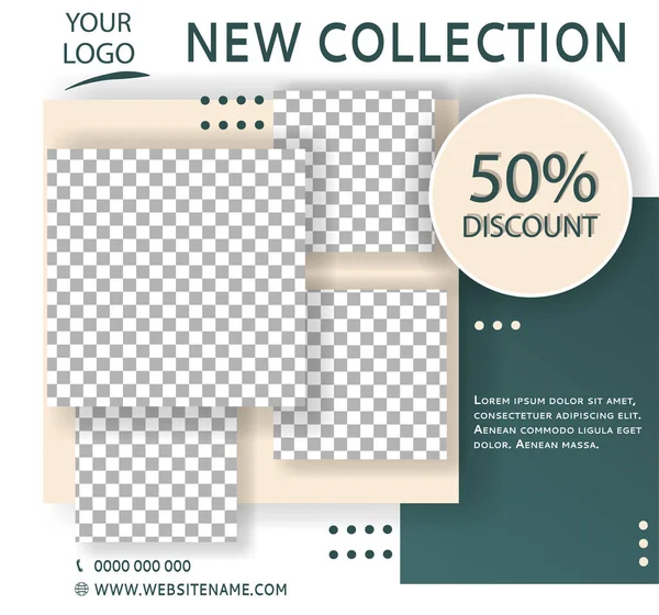 Vector Brochure Design Modern Cover Layout Poster Square Flyer — Wektor stockowy