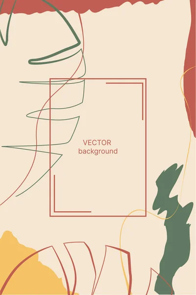 Kartenvorlage Modernen Farbtönen Mit Tropischen Blattelementen Design Für Tapete Promotion — Stockvektor