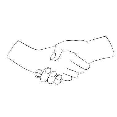 Tokalaşma illüstrasyonu. Minimalistik doğrusal biçimde tasarım vektörü simgesi.