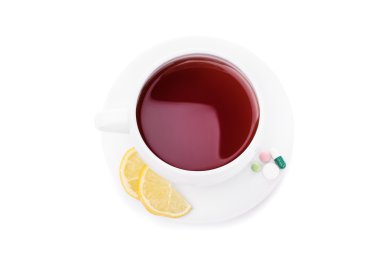 Çay limon ve hapları