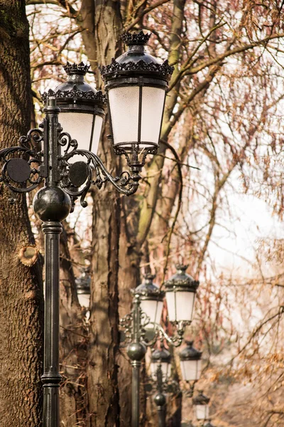 Pedestrian street lighting — Stock Photo, Image