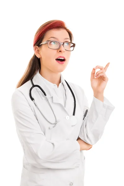 Jonge dokter krijgt een idee — Stockfoto