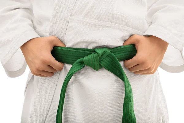 Niñas cintura con un cinturón y kimono —  Fotos de Stock