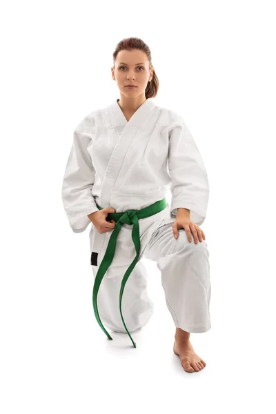 Kimono onun diz içindeki genç kız